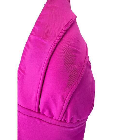 La Blanca Pink Swim Beachy Island Goddess Halter Tankini Swimsuit Top Size 8 - Picture 2 of 10